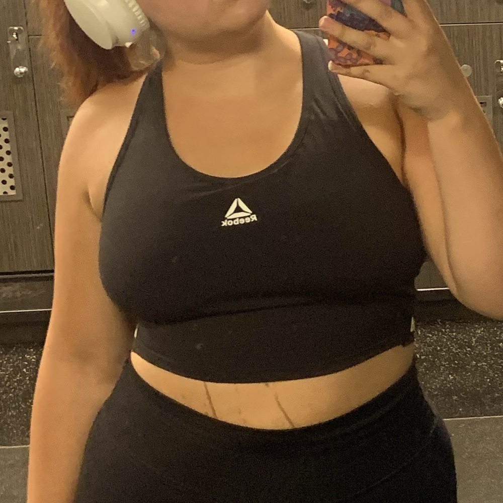 reebok sports bra top